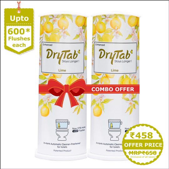 DryTab Combo Lime 🍋🍋 Automatic Toilet Bowl Cleaner-Freshener