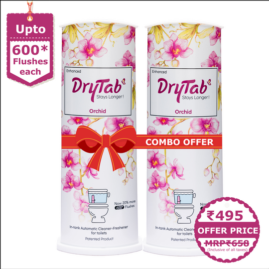 DryTab Combo Orchid 🌸🌸 Automatic Toilet Bowl Cleaner-Freshener