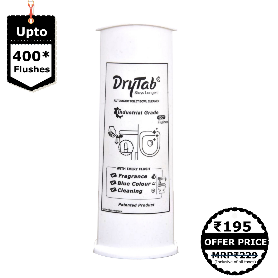 Mini DryTab Industrial Grade ⚙️ Automatic Toilet Bowl Cleaner-Freshener-Lasts upto 400 Flushes