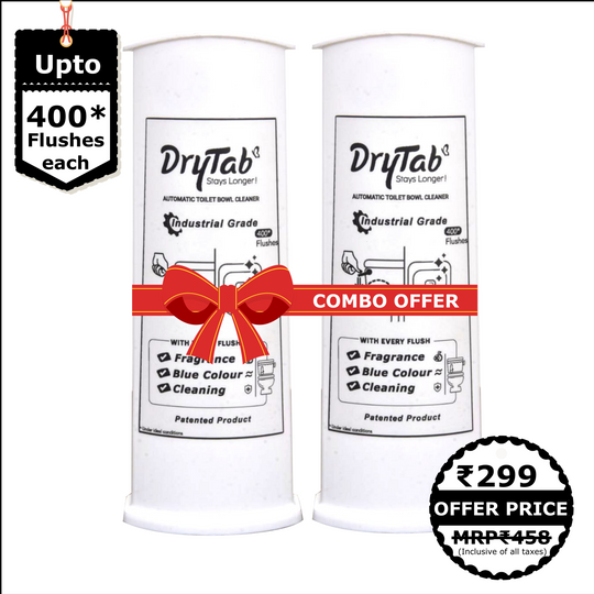 Mini DryTab Combo Industrial Grade ⚙️⚙️ – In-Tank Automatic Toilet Bowl Cleaner-Freshener – Lasts up to 400 flushes each