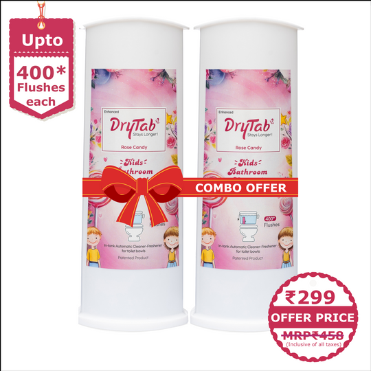 Mini DryTab Combo Rose Candy 🍭🍭 Automatic Toilet Bowl Cleaner-Freshener